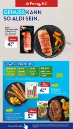 Gazetka promocyjna AldiSud - NÄCHSTE WOCHE - Gazetka - ważna od 09.07 do 09.07.2022 - strona 36 - produkty: aldi, beef, bio, Bio-Steak, bratwurst, brustfilet, eis, filet, fleisch, gsw, hähnchenbrust, hähnchenbrustfilet, kräuter, Mantel, marinade, nuss, pute, reis, rind, roastbeef, schwein, Speck, Spezi, steak, steaks, Ti, wein, wurst