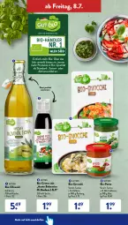 Gazetka promocyjna AldiSud - NÄCHSTE WOCHE - Gazetka - ważna od 09.07 do 09.07.2022 - strona 40 - produkty: aceto, aceto balsamico, aldi, balsam, balsamico, bio, Bio-Olivenöl, creme, eis, flasche, gnocchi, korn, Mode, olive, oliven, olivenöl, pesto, reis, Ti