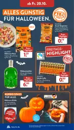 Gazetka promocyjna AldiSud - IN ZWEI WOCHEN - Gazetka - ważna od 21.10 do 21.10.2023 - strona 26 - produkty: eis, erde, flasche, gin, kakao, ketchup, Kürbis, likör, mac, Meister, pasta, reis, schoko, snack, Ti, tricolore, waldmeister