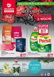 Gazetka promocyjna Selgros - Vorschau:
            Food - Gazetka - ważna od 26.01 do 26.01.2022 - strona 1 - produkty: alkohol, Bau, beutel, bohne, caffe, classico, ente, flasche, lavazza, tee, Ti, universal pulver, vollwaschmittel, waschmittel