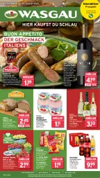 Gazetka promocyjna Wasgau - Gazetka - ważna od 23.08 do 23.08.2025 - strona 1 - produkty: alkohol, almighur, almighurt, angebot, angebote, auer, Bau, Bauer, bratwurst, Brei, brot, chips, coca-cola, cola, crunchips, ecco, ehrmann, ehrmann almighurt, eis, elle, fenchel, flasche, frucht, früchte, früchten, fruchtjoghurt, gewürz, gin, grill, hartkäse, joghur, joghurt, Käse, knoblauch, kräuter, kräutern, lorenz, lorenz crunchips, mac, mehl, mw-flasche, natur, Pommels, primitivo, reifen, reis, rotwein, sekt, Ti, trauben, Tüte, vita, wein, weizenmehl, weizenmischbrot, wurst