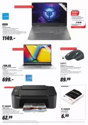 Gazetka promocyjna Media Markt - Prospekte - Gazetka - ważna od 10.02 do 10.02.2024 - strona 3 - produkty: Apple, auer, black label, canon, computer, drucker, gaming notebook, geforce, Intel, ipad, lack, logitech, mac, Maus, multifunktionsdrucker, notebook, papier, pute, ring, rtx, ssd, tee, Ti, uhd, usb, VivoBook