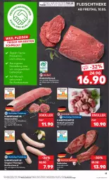 Gazetka promocyjna Kaufland - Prospekt - Gazetka - ważna od 15.05 do 15.05.2024 - strona 17 - produkty: angebot, angebote, beef, besteck, bratwurst, deo, eis, elle, filet, fleisch, geschirr, gin, gulasch, hüftsteak, ilag, Kalbfleisch, Kalbsleber, medaillons, original thüringer, rind, rinder, ring, rostbratwurst, schwein, schwein und rind, schweine, schweinefilet, spargel, steak, teller, thüringer rostbratwurst, Ti, vom schwein und rind, wein, weine, wurst