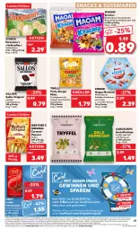 Gazetka promocyjna Kaufland - Prospekt - Gazetka - ważna od 15.05 do 15.05.2024 - strona 27 - produkty: angebot, angebote, auto, beutel, bonbons, brause, burger, caramel, chips, cola, coupon, coupons, Dickmann's, die kaufland, erde, frucht, fruchtgummi, gewinnspiel, gin, gutschein, kartoffel, kartoffelchips, kerze, Kinder, kracher, Lakritz, lindor, lindt, mac, maoam, popcorn, schoko, schokolade, snack, snacks, Spiele, storck, Sushi, süsswaren, Tasche, taschen, Tchibo, telefon, Ti, tomate, tomaten, trolli, werther's