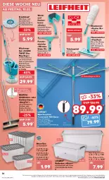 Gazetka promocyjna Kaufland - Prospekt - Gazetka - ważna od 15.05 do 15.05.2024 - strona 34 - produkty: angebot, angebote, auto, Brei, decke, eimer, fenster, ipad, Laufen, leifheit, leimer, leine, mikrofaser, Reinigung, Rollenbox, Spezi, staubwedel, Teleskop, teleskopstiel, Ti, tisch, wäschespinne, wasser, wedel, ZTE