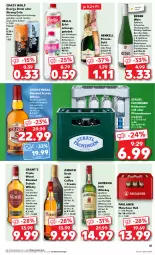 Gazetka promocyjna Kaufland - Prospekt - Gazetka - ważna od 15.05 do 15.05.2024 - strona 47 - produkty: alkohol, Alwa, angebot, angebote, asbach uralt, bio, blended scotch, blended scotch whisky, burgunder, cola, drink, energy drink, erfrischungsgetränk, frucht, getränk, grauburgunder, hella, henkel, henkell, Heu, honig, irish whiskey, jameson, karamell, likör, limo, mineralwasser, Mineralwasser Medium, mit frucht, Paula, paulaner, Rauch, regal, riesling, sahne, scotch, scotch whisky, sekt, Staatl. Fachingen, Ti, vanille, wasser, wein, weinbrand, Weißwein, whiskey, whisky, zucker