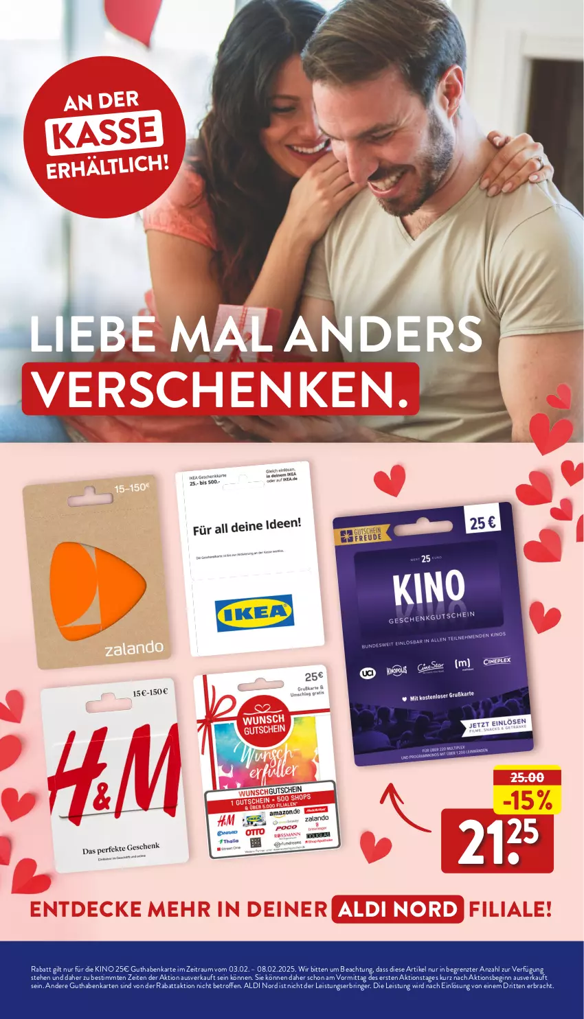 Aktueller Prospekt Aldi Nord - Von Montag - von 03.02 bis 08.02.2025 - strona 42 - produkty: aldi, decke, eis, gin, guthabenkarte, ring, Ti, ZTE