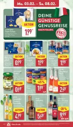 Gazetka promocyjna Aldi Nord - Von Montag - Gazetka - ważna od 08.02 do 08.02.2025 - strona 10 - produkty: amaro, barilla, blätterteig, blätterteiggebäck, cin, cocktail, eis, flasche, frucht, gewürz, gin, kaffee, lasagne, likör, limo, nuss, pesto, rama, ramazzott, ramazzotti, reis, Ti, wein, zott, ZTE