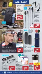 Gazetka promocyjna Aldi Nord - Von Montag - Gazetka - ważna od 08.02 do 08.02.2025 - strona 22 - produkty: aldi, auer, batterie, batterien, Becher, beutel, binden, Crofton, dell, dip, edelstahl, eis, elle, flasche, getränk, getränke, gin, isolierflasche, Lampe, Leuchte, LG, medizinprodukt, Mode, ndk, reis, Ria, rücklicht, rucksack, sac, Schal, Schale, Sport, spülmaschinen, Tasche, taschen, taschenlampe, teller, Ti, Trekkingrucksack, vita, vitalis, wasser, ZTE