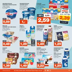 Gazetka promocyjna Real - Gazetka - ważna od 09.09 do 09.09.2023 - strona 9 - produkty: actimel, actimel drink, bärenmarke, Becher, danone, danone actimel drink, danone fruchtzwerge, Dany, drink, eis, eiskaffee, frucht, Fruchtquark, fruchtzwerge, joghur, joghurt, joghurt mild, joghurt mit der ecke, kaffee, kakao, Kinder, kinder pingui, LG, milch, milch-schnitte, Müller, pingui, quark, rama, reis, sahne, schlagrahm, Ti, weihenstephan, ZTE