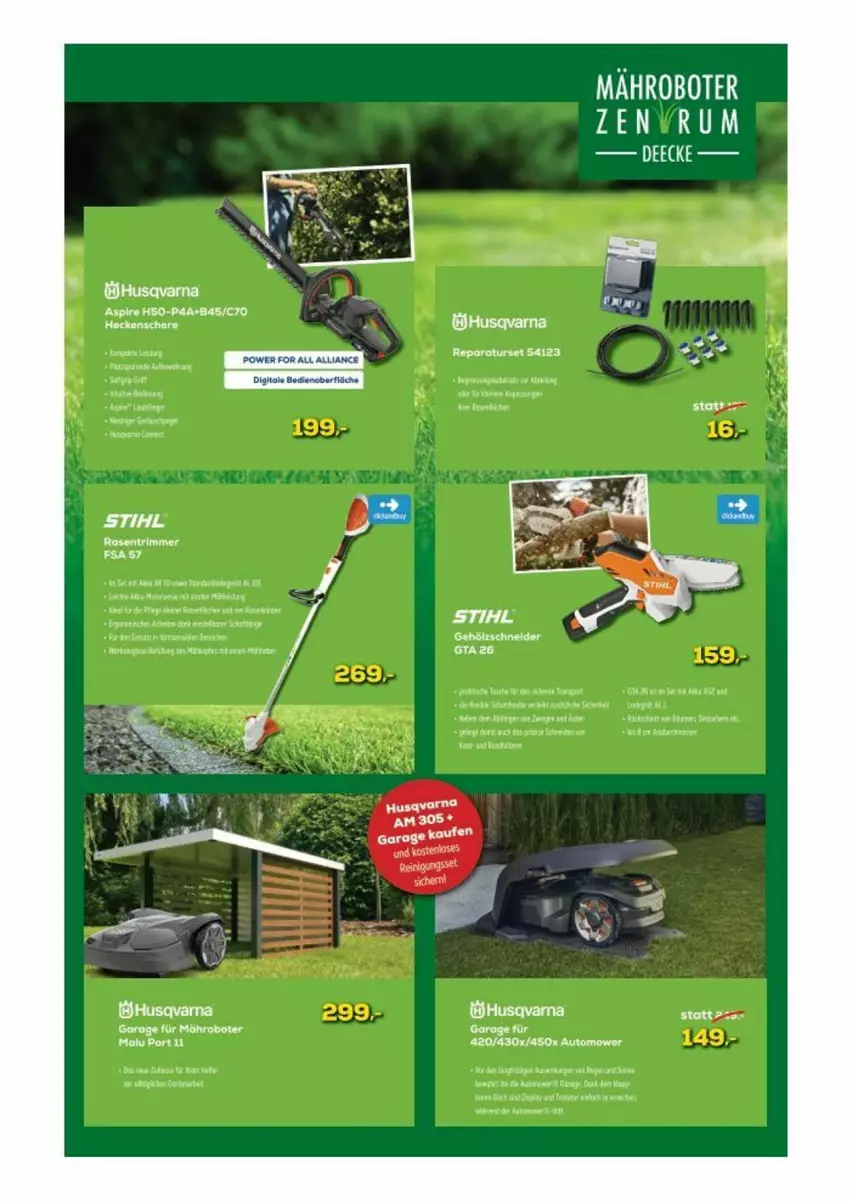 Aktueller Prospekt Euronics - Prospekte - von 12.07 bis 18.07.2023 - strona 5 - produkty: auto, herta, mähroboter, rasen, rasentrimmer, Stihl, tee, Ti