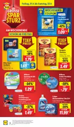 Gazetka promocyjna Lidl - Aktionsprospekt - Gazetka - ważna od 22.04 do 22.04.2023 - strona 40 - produkty: angebot, Bona, calgon, coupon, danone, danone fruchtzwerge, drucker, eis, Engel, frischkäse, frucht, fruchtzwerge, gnocchi, Käse, kerze, LG, Milbona, Ofen, Ofenkäse, papier, preisvorteil, quark, reis, ritter, ritter sport, rouge, rougette, speisequark, Sport, Ti, waschmaschine, wasser, wasserenthärter, Wasserenthärter Tabs, ZTE