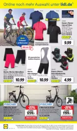 Gazetka promocyjna Lidl - Aktionsprospekt - Gazetka - ważna od 22.04 do 22.04.2023 - strona 48 - produkty: akku, angebot, angebote, crivit, dell, E-Bike, eis, elle, Fahrrad, handschuhe, hose, Mode, ndk, reis, rel, rwe, Schal, Schale, schuhe, Tasche, taschen, telefon, Ti, tisch, Trikot, uhr