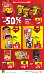 Gazetka promocyjna Lidl - Aktionsprospekt - Gazetka - ważna od 22.04 do 22.04.2023 - strona 6 - produkty: aktionspreis, aoste stickado, bohne, bohnen, Bona, cracker, edamer, eis, elle, maggi, maggi fix, Milbona, milch, Müller, müllermilch, ndk, reis, Schal, Schale, stickado, teller, Ti, tuc, ZTE