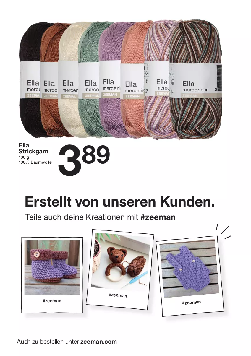 Aktueller Prospekt Zeeman - Prospekte - von 20.07 bis 26.07.2024 - strona 10 - produkty: Bau, baumwolle, elle, Strickgarn, Ti, wolle