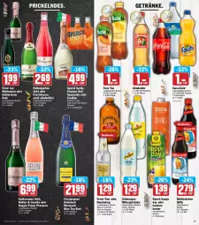 Gazetka promocyjna Aez - Prospekte - Gazetka - ważna od 26.02 do 26.02.2022 - strona 19 - produkty: alkohol, almdudler, aperol, asti, Beckers Bester, brut, Bundaberg, champagne, champagner, cin, cinzano, Cinzano Asti, coca-cola, cola, doppio passo, ecco, eis, elle, fever-tree, flasche, frucht, fruchtsecco, fürst von metternich, fuze tea, geldermann, getränk, getränke, glasflasche, Happy Day, Mett, metternich, passo, prosecco, puma, Rauch, reis, rotkäppchen, säfte, schweppes, sekt, spumante, teller, Ti