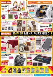 Gazetka promocyjna Norma - Norma - Gazetka - ważna od 12.09 do 12.09.2022 - strona 13 - produkty: Bau, baumwolle, Bebe, bilderrahmen, brie, buch, creme, decke, dekoration, dell, eis, Elan, elle, ente, Garten, gin, Girlande, Holz, honig, Kinder, kissen, kissenhülle, lamm, Läufer, LG, mango, mikrofaser, Mode, natur, ndk, perlen, Plüsch, quad, reifen, reis, Ria, schmutzfangmatte, schoko, senf, Spiele, teller, teppich, Ti, tisch, tischdecke, Untersetzer, wolle, ZTE