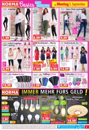 Gazetka promocyjna Norma - Norma - Gazetka - ważna od 12.09 do 12.09.2022 - strona 3 - produkty: Anzug, asti, auer, Bau, baumwolle, Bebe, Birnen, blume, blumen, Cap, decke, deckenleuchte, dell, eis, Elan, elle, Engel, ente, flieder, Füßlinge, gin, hemd, hose, iglo, jeans, kerze, led-deckenleuchte, leggings, Leuchte, leuchtmittel, LG, mint, Mode, Nachthemd, ndk, pril, reine baumwolle, reis, Ria, rum, Schlafanzug, shorty, slip, slips, socken, Spektrum, Spiele, Taillenslip, Tasche, taschen, Ti, tisch, usb, wolle