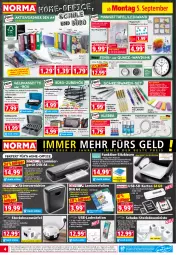 Gazetka promocyjna Norma - Norma - Gazetka - ważna od 12.09 do 12.09.2022 - strona 4 - produkty: adapter, Aktenvernichter, auto, batterie, batterien, Beba, Bebe, Bleistift, blume, blumen, Brei, din a4, eis, elle, ente, Ergee, gin, Handy, Hefte, Holz, HP, jumbo, kissen, Klammern, kleber, korb, Körbchen, Kugel, kugelschreiber, laminat, lamm, Leuchte, LG, Mett, mint, Mode, ndk, office, ordner, papier, reifen, reis, Roller, rwe, Schal, Schale, Schmetterling, schreibtisch, schreibwaren, schwamm, sitzkissen, steckdose, Steckdosenleiste, stifte, Stiftehalter, textmarker, Ti, tisch, tuc, uhr, usb, wanduhr, wasser, würfel