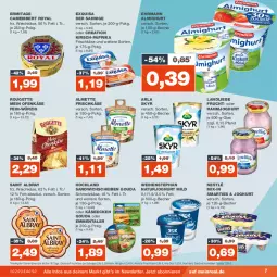 Gazetka promocyjna Real - Gazetka - ważna od 11.11 do 11.11.2023 - strona 7 - produkty: albray, almette, almighur, almighurt, arla, arla skyr, Becher, camembert, ehrmann, ehrmann almighurt, eis, emmentaler, exquisa, exquisa frischkäse, frischkäse, frucht, gouda, hochland, joghur, joghurt, joghurt mild, Käse, kirsch, landliebe, Mett, natur, naturjoghurt, nestlé, Ofen, Ofenkäse, paprika, rahmjoghurt, reis, rouge, rougette, saint albray, sandwich, Schmelzkäse, Skyr, smarties, Ti, weichkäse, weihenstephan, ZTE