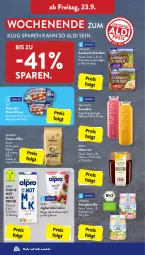 Gazetka promocyjna AldiSud - IN ZWEI WOCHEN - Gazetka - ważna od 24.09 do 24.09.2022 - strona 20 - produkty: aldi, almighur, almighurt, alpro, apfel, Becher, beere, bio, bohne, bohnen, butter, butterkäse, dallmayr, drink, ehrmann, ehrmann almighurt, eis, erdbeere, flasche, frucht, heidelbeere, himbeer, himbeere, hochland, joghur, joghurt, Käse, LG, mango, mozzarella, natur, reis, rel, sandwich, sandwich-scheiben, smoothie, Ti, true fruits, zentis, zott, zottarella, zottarella minis