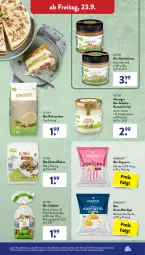 Gazetka promocyjna AldiSud - IN ZWEI WOCHEN - Gazetka - ważna od 24.09 do 24.09.2022 - strona 27 - produkty: aldi, aufstrich, bio, braun, brot, brotaufstrich, chips, creme, eis, elle, erde, flakes, kakao, kartoffel, kartoffelchips, LG, mandel, Mandelmus, meersalz, nuss, paprika, pistazien, popcorn, reis, rohrzucker, salz, schoko, Ti, zucker