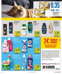 Gazetka promocyjna Diska - Prospekte - Gazetka - ważna od 30.04 do 30.04.2022 - strona 13 - produkty: Adidas, Bad, coupon, coupons, deo, deospray, duschbad, erde, flasche, gin, gourmet gold, katzennahrung, olive, palmolive, persil, perwoll, purina, schauma, schauma shampoo, schwarzkop, schwarzkopf, shampoo, sofortrabatt, spee, spülung, Ti, vernel