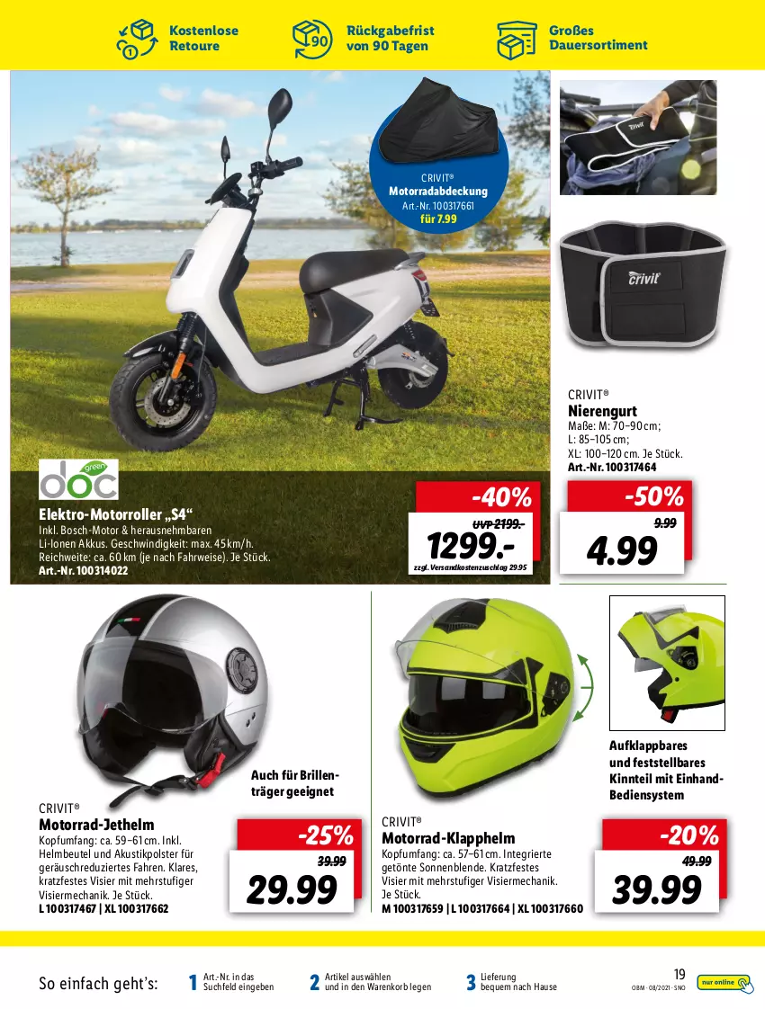 Aktueller Prospekt Lidl - Aktuelle Onlineshop-Highlights - von 01.08 bis 31.08.2021 - strona 19