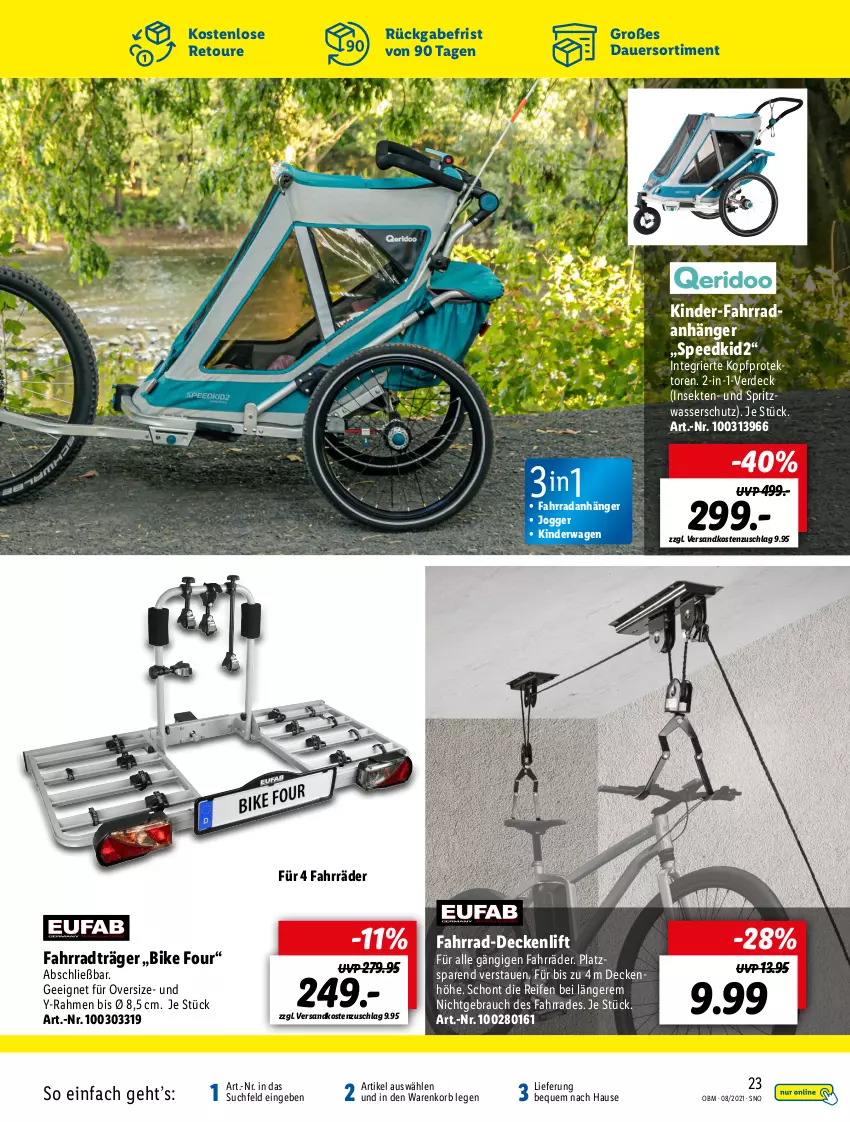 Aktueller Prospekt Lidl - Aktuelle Onlineshop-Highlights - von 01.08 bis 31.08.2021 - strona 23