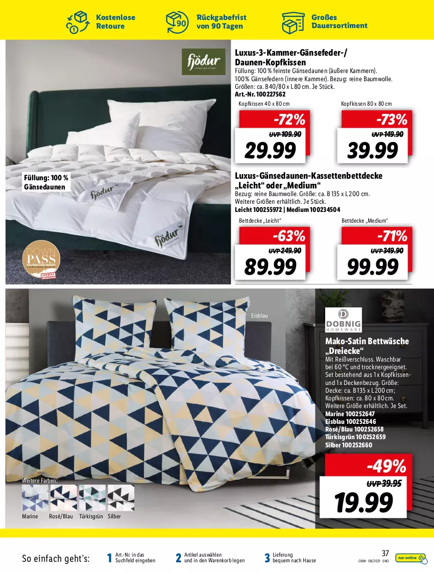 Aktueller Prospekt Lidl - Aktuelle Onlineshop-Highlights - von 01.08 bis 31.08.2021 - strona 37