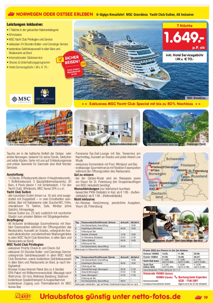 Aktueller Prospekt Netto Marken-Discount - Reisemagazin November - von 28.10 bis 30.11.2021 - strona 19