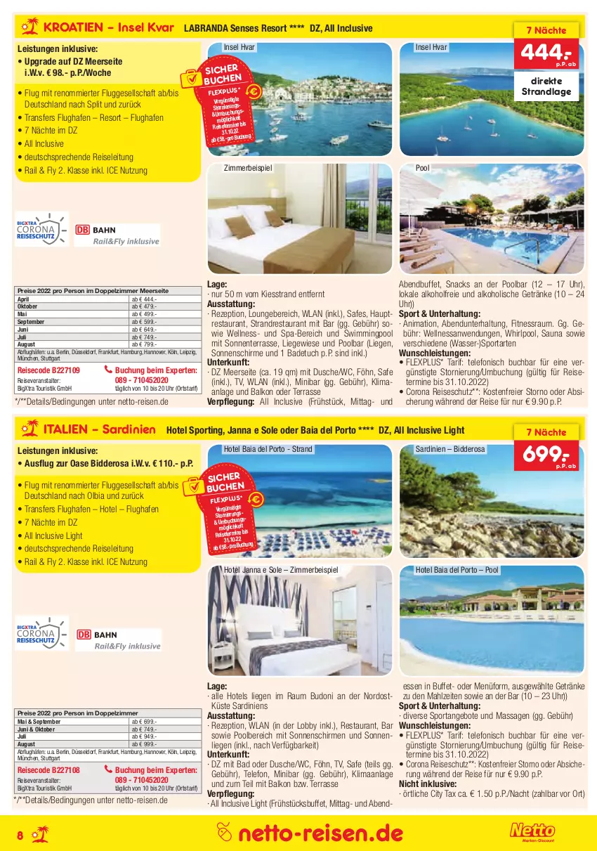 Aktueller Prospekt Netto Marken-Discount - Reisemagazin November - von 28.10 bis 30.11.2021 - strona 8