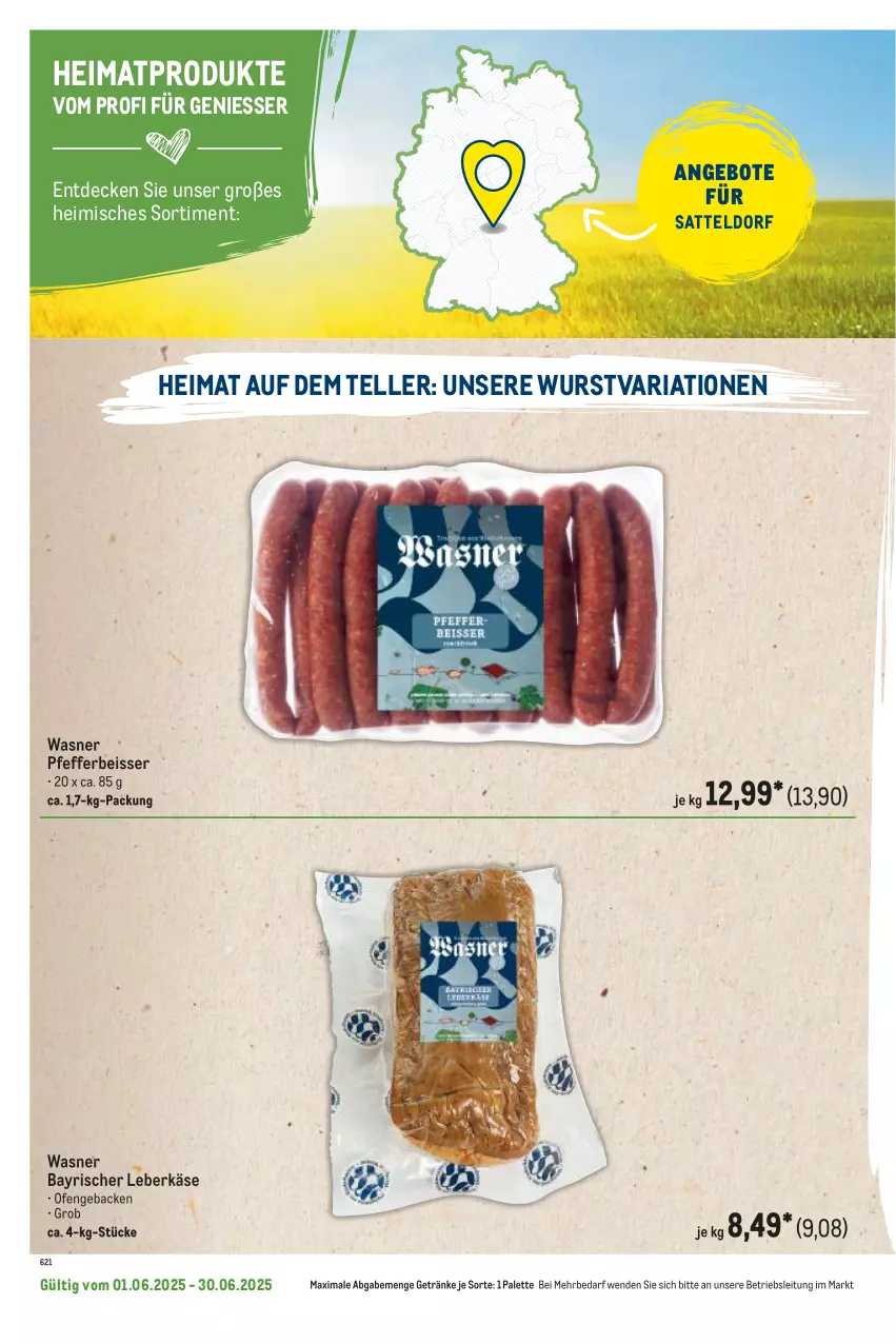 Aktueller Prospekt Metro - Regionaler Flyer - von 01.06 bis 30.06.2025 - strona 88 - produkty: angebot, angebote, decke, eis, elle, geback, getränk, getränke, Käse, leberkäs, leberkäse, Ofen, Palette, pfeffer, Ria, sattel, teller, Ti, wurst
