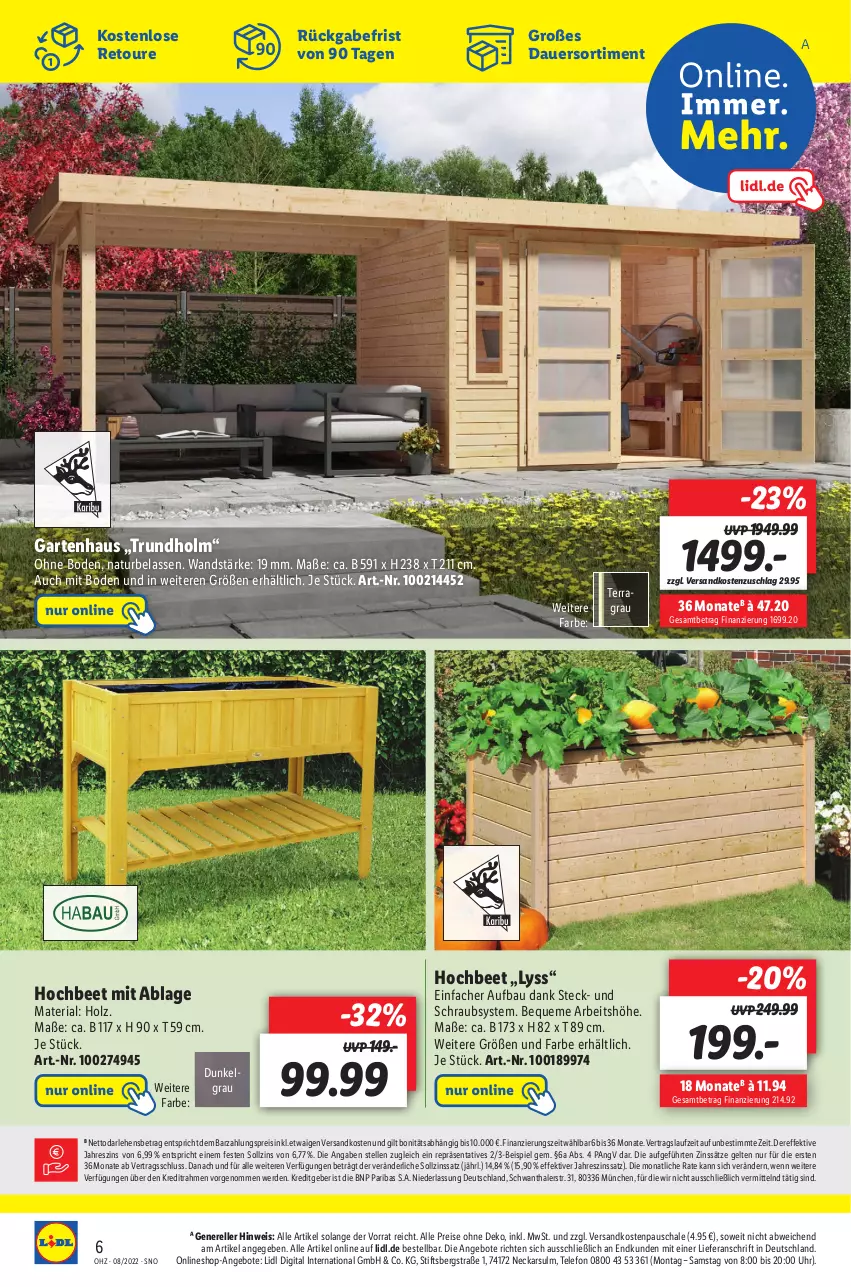 Aktueller Prospekt Lidl - Wochen-Highlights im Onlineshop - von 21.02 bis 27.02.2022 - strona 6 - produkty: angebot, angebote, auer, Bau, eis, elle, erde, Garten, Gartenhaus, Holz, LG, natur, ndk, reis, rel, Ria, Schal, Schale, telefon, Ti, uhr