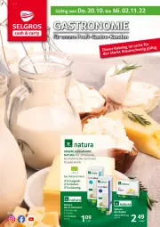 Gazetka promocyjna Selgros - Gastronomie - Gazetka - ważna od 02.11 do 02.11.2022 - strona 1 - produkty: bio, butter, küche, LG, milch, natur, natura, Ti, trolli, vollmilch