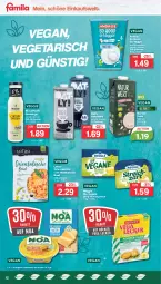 Gazetka promocyjna Famila - Prospekte - Gazetka - ważna od 13.01 do 13.01.2024 - strona 12 - produkty: Becher, beutel, dressing, drink, eis, flasche, hafer, Haferdrink, kokos, kokosmilch, mandel, Mandeldrink, meggle, milch, reis, Ti, Vegeta, veggie, ZTE