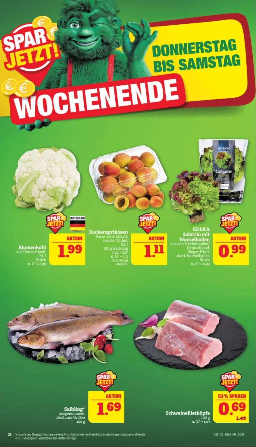 Aktueller Prospekt Marktkauf - Prospekt - von 21.07 bis 27.07.2024 - strona 38 - produkty: aprikose, aprikosen, ball, Bau, blume, blumen, blumenkohl, eis, filet, frischli, grill, ideal zum grillen, reis, salat, schwein, schweine, schweinefilet, Ti, wein, weine, ZTE, zucker