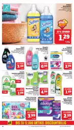 Gazetka promocyjna Marktkauf - Prospekt - Gazetka - ważna od 27.07 do 27.07.2024 - strona 20 - produkty: Alwa, Always, Coral, Dr. Beckmann, eis, flasche, Frosch, geschirr, geschirrspülmittel, gin, haushaltstücher, Heu, milch, reiniger, reis, scheuermilch, slip, slipeinlagen, Softlan, spülmittel, Ti, tücher, waschmittel, ZTE