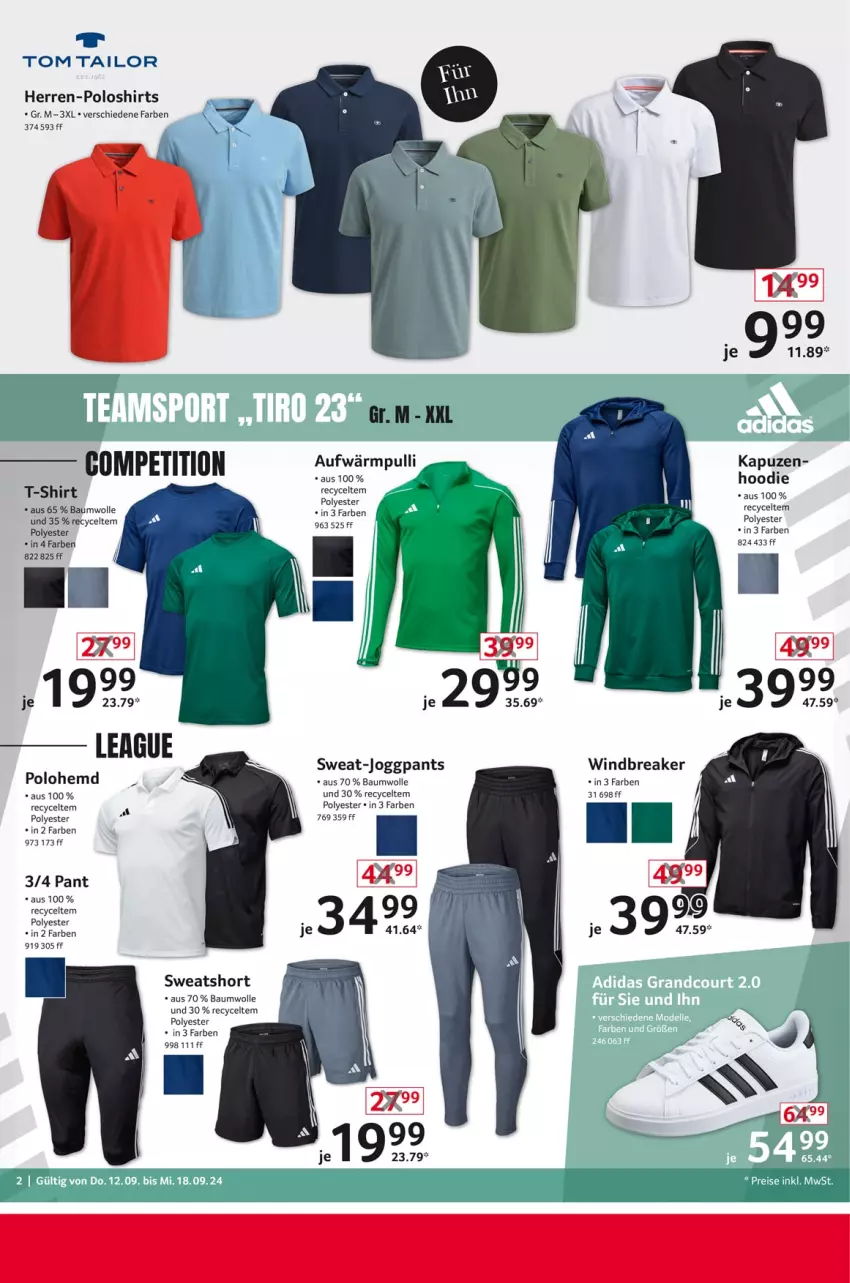 Aktueller Prospekt Selgros - Non Food - von 12.09 bis 18.09.2024 - strona 2 - produkty: Bau, baumwolle, hemd, herren-polo, Pants, poloshirt, Pulli, shirt, shirts, T-Shirt, Ti, tom tailor, wolle