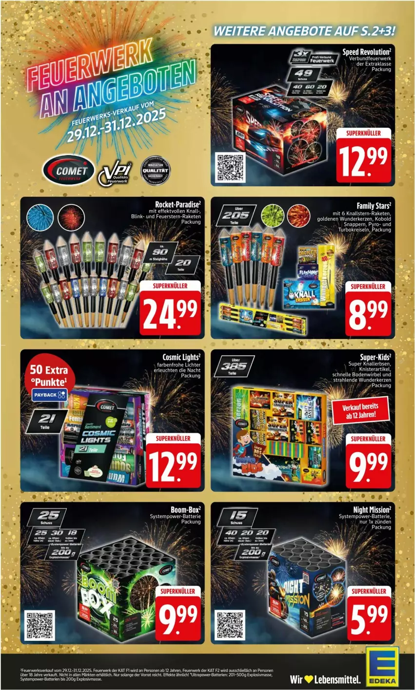 Aktueller Prospekt Edeka - Prospekte - von 29.12.2026 bis 03.01.2027 - strona 2 - produkty: batterie, eier, elle, LG, Raketen, Tempo, Ti