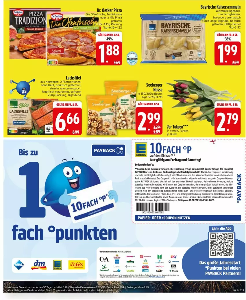 Aktueller Prospekt Edeka - Prospekte - von 29.12.2026 bis 03.01.2027 - strona 27 - produkty: angebot, auto, Berger, beutel, buch, coupon, coupons, deka, die ofenfrische, Dr. Oetker, elle, erde, filet, guthabenkarte, gutschein, gutscheine, Kaiser, Kaisersemmel, lachs, lachsfilet, LG, milch, Ofen, payback, pizza, rwe, seeberger, Semmel, telefon, Ti, tisch, tradizionale