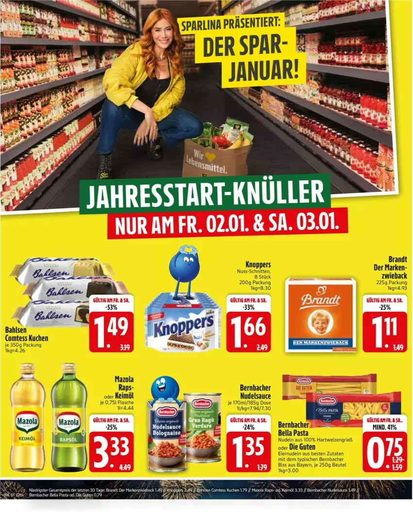 Aktueller Prospekt Edeka - Prospekte - von 29.12.2026 bis 03.01.2027 - strona 28 - produkty: eier, nudel, pasta, sauce, Ti