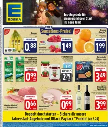 Gazetka promocyjna Edeka - Prospekte - Gazetka - ważna od 03.01 do 03.01.2027 - strona 3 - produkty: angebot, angebote, auer, Bau, Bauer, beere, beeren, bio, blauer zweigelt, braten, deka, flasche, grüner veltliner, himbeer, himbeere, himbeeren, konfitüre, milch, natur, navelina, orange, orangen, payback, rwe, salz, schnitten, schnitzel, schwein, schweine, schweine-schnitzel, top-angebot, wein, weine, Zweigelt