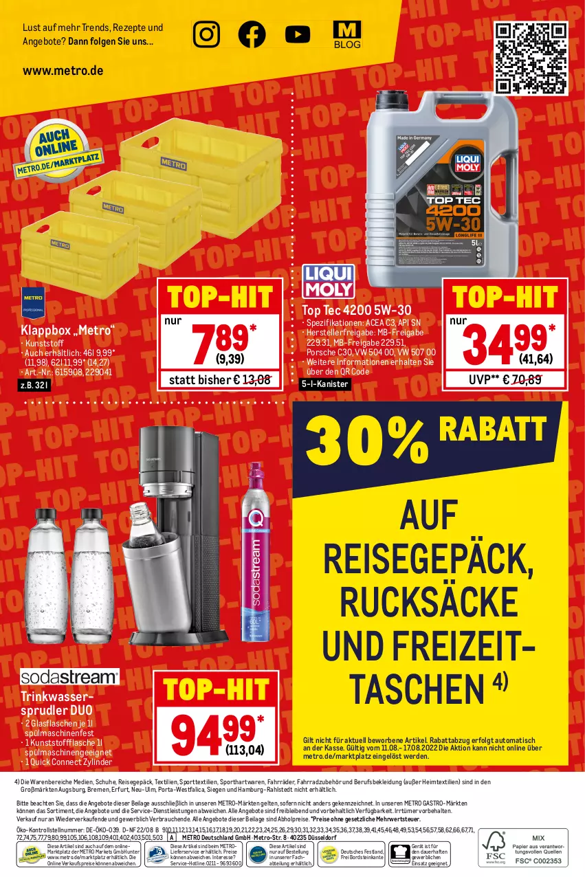 Aktueller Prospekt Metro - NonFood - von 11.08 bis 17.08.2022 - strona 12 - produkty: abholpreise, Abtei, angebot, angebote, auer, auto, eis, elle, erde, Fahrrad, flasche, glasflasche, heimtextilien, ilag, Klappbox, kleid, Kleidung, LG, lieferservice, Metro, metro gastro, Rauch, reis, rezept, rezepte, rwe, schuhe, Spezi, Sport, spülmaschinen, Tasche, taschen, teller, Ti, tisch, top-hit, wasser, wassersprudler