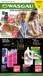 Gazetka promocyjna Wasgau - Gazetka - ważna od 17.05 do 17.05.2025 - strona 1 - produkty: angebot, angebote, auer, bratwurst, Brei, drink, eier, eis, elle, energy drink, feinkost, flasche, fleisch, für grill und pfanne, grill, grill und pfanne, grillbratwurst, knorr, kräuter, kräutern, pfanne, Pods, reis, rezept, sauce, saucen, schwein, schweine, schweinefleisch, Ti, und pfanne, vollwaschmittel, waschmittel, wein, weine, wurst