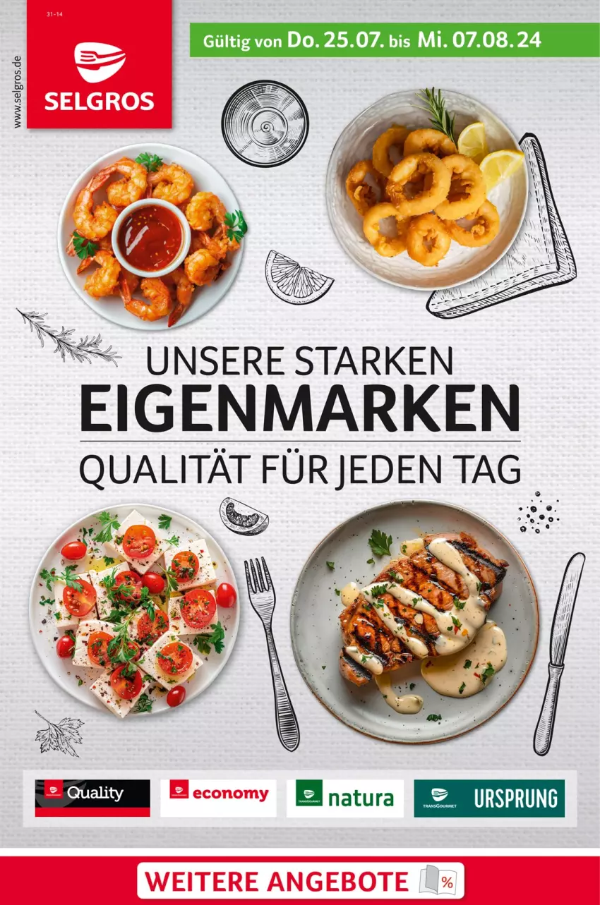 Aktueller Prospekt Selgros - Eigenmarken - von 25.07 bis 07.08.2024 - strona 1 - produkty: LG, Ti