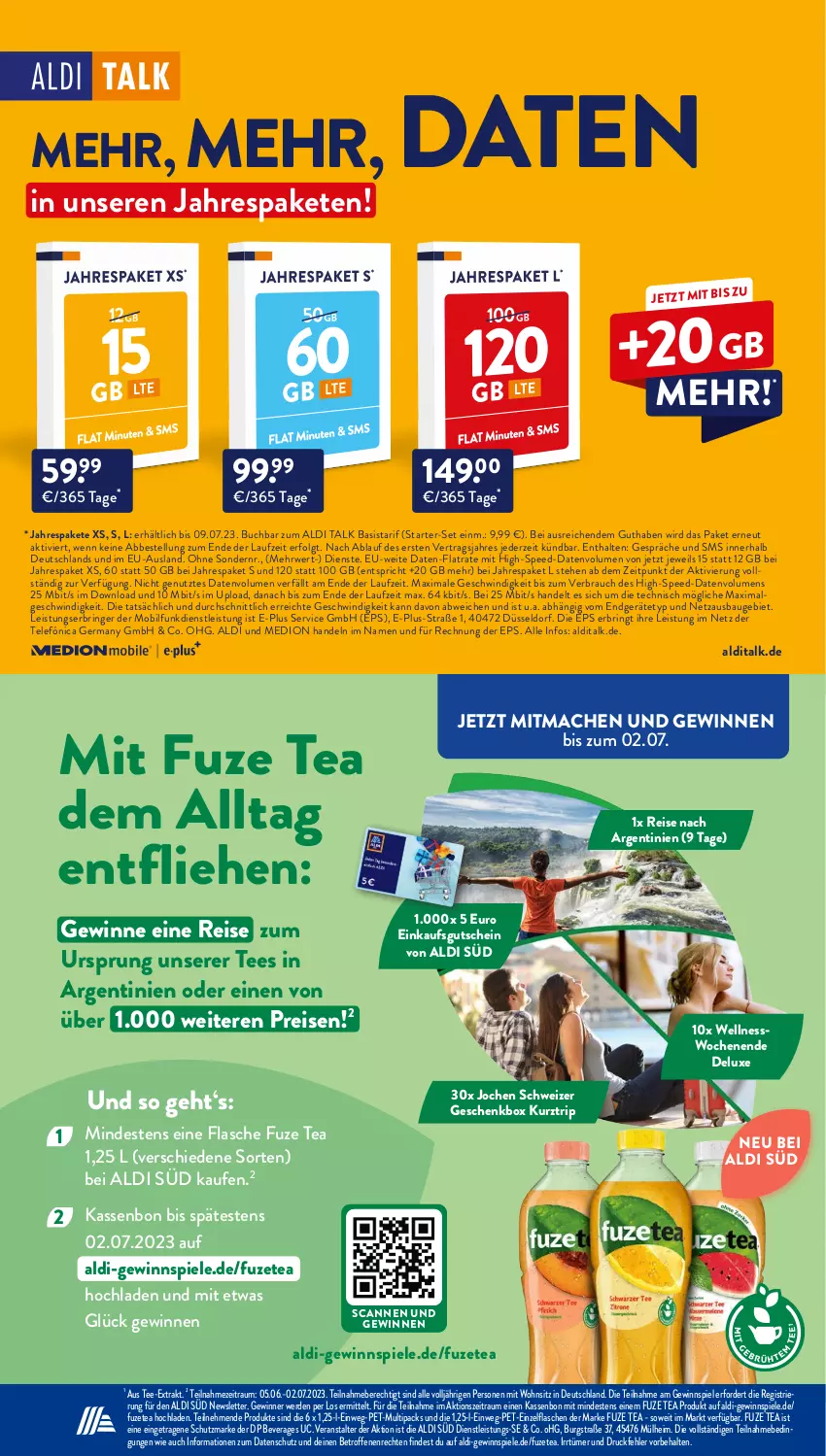 Aktueller Prospekt AldiSud - NÄCHSTE WOCHE - von 12.06 bis 17.06.2023 - strona 17 - produkty: aldi, Bau, buch, eis, erde, flasche, fuze tea, fuzetea, Germ, Geschenkbox, gewinnspiel, gutschein, LG, mac, medion, Rauch, reis, ring, rwe, spee, Spiele, tee, Ti, usb, ZTE