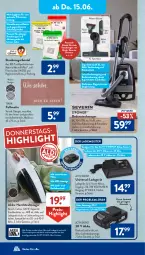 Gazetka promocyjna AldiSud - NÄCHSTE WOCHE - Gazetka - ważna od 17.06 do 17.06.2023 - strona 23 - produkty: akku, akku-handstaubsauger, auto, Behälter, beutel, bodenstaubsauger, eis, erde, Fußmatte, handstaubsauger, kraft, ladegerät, Meister, miele, möbel, ohne akku und ladegerät, reis, Ria, ring, rum, severin, siemens, staubsauger, staubsaugerbeutel, Ti, tisch, ZTE