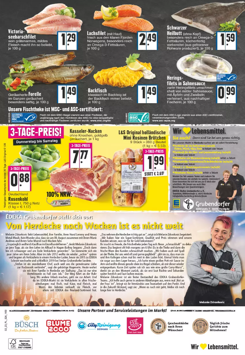 Aktueller Prospekt E Center - Angebote der Woche - von 02.01 bis 07.01.2023 - strona 24 - produkty: Abtei, apfel, aqua, backfisch, beko, beutel, brötchen, curry, decke, deka, eis, Elan, elle, erde, filet, filets, fisch, fische, Fischer, fleisch, forelle, gin, hering, Herings, heringsfilets, Heu, Käse, kasseler, küche, Küchen, lachs, lachsfilet, lebensmittel, mac, omega, Omega-3, regal, reis, rel, Ria, ring, rosen, Rosenkohl, rwe, saft, sahne, sauce, Schere, Ti, uhr, wurst, Yo, zwiebel, zwiebeln