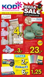 Gazetka promocyjna Kodi - Prospekte - Gazetka - ważna od 11.08 do 11.08.2022 - strona 1 - produkty: Bau, baumwolle, bett, Betttuch, bettwäsche, creme, din a4, Hefte, Kombiservice, mikrofaser, Mode, Schnellhefter, spannbetttuch, Ti, tuc, wolle
